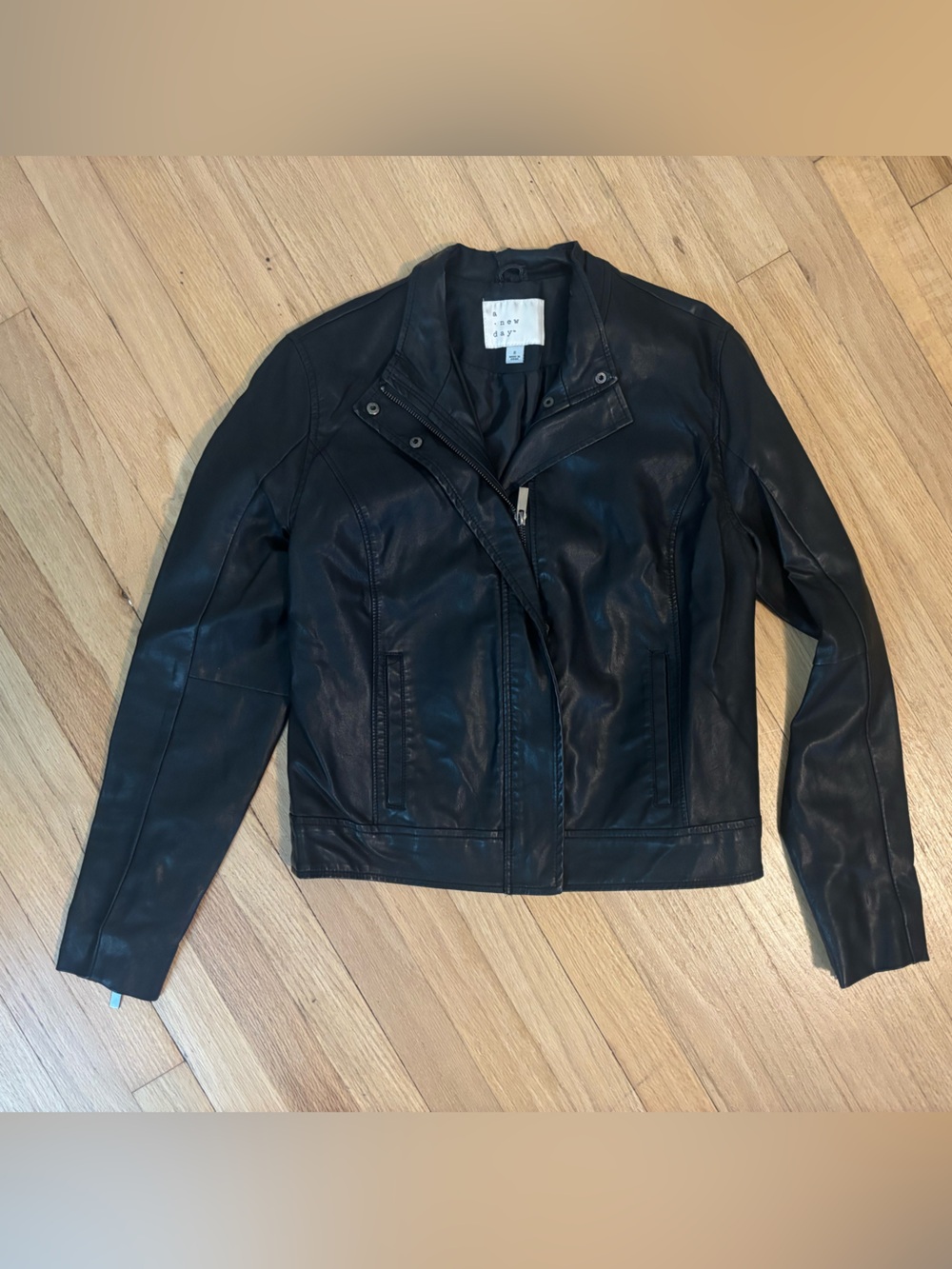 A New Day Faux Leather Jacket | Size Small